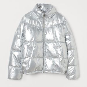 Metallic Puffer Jacket